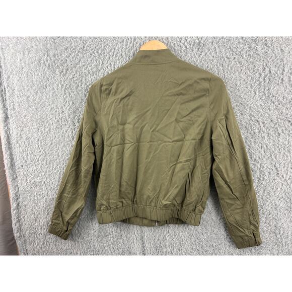 Tommy Hilfiger Men’s XS Olive Green Bomber Jacket Zip Front Lightweight - Picture 4 of 9